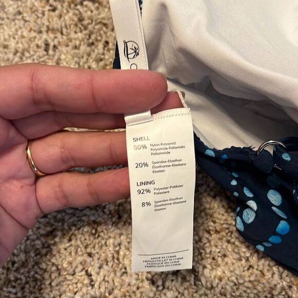 NWT Cupshe Navy Blue Dream Space 2 Piece Bikini Large - Picture 7 of 13